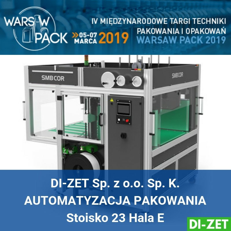 Targi Warsaw Pack 2019 - niemieckie wiązarki SMB COR do wiązania opakowań kartonowych