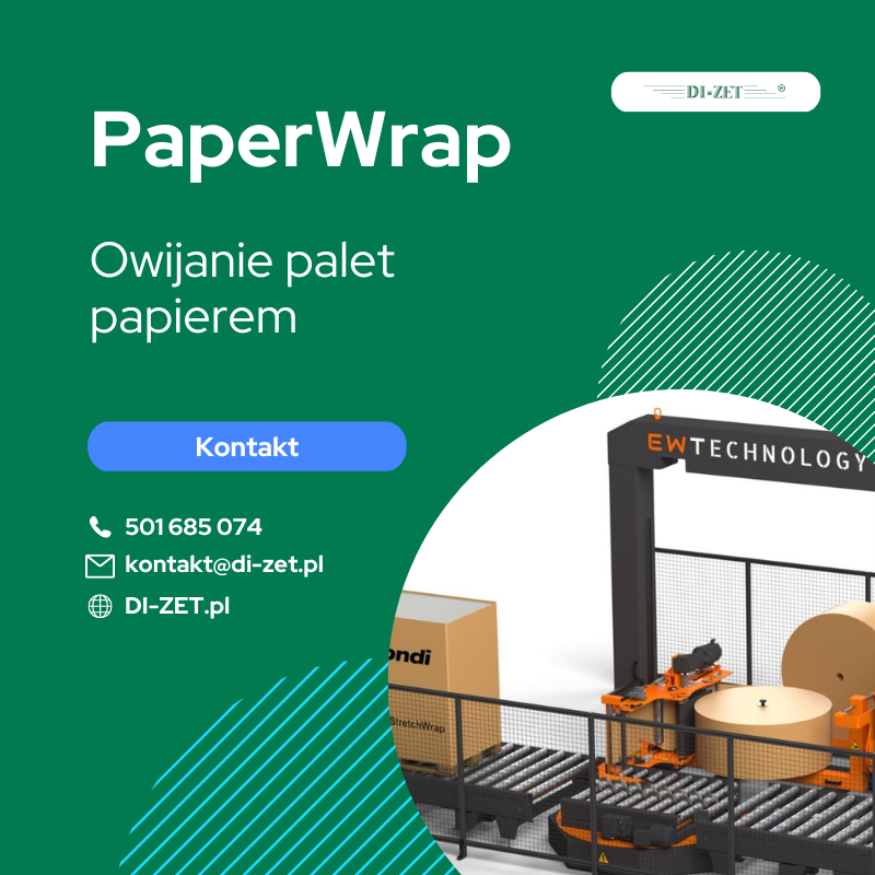 Owijarka do owijania palet papierem: PaperWrap EW Technology