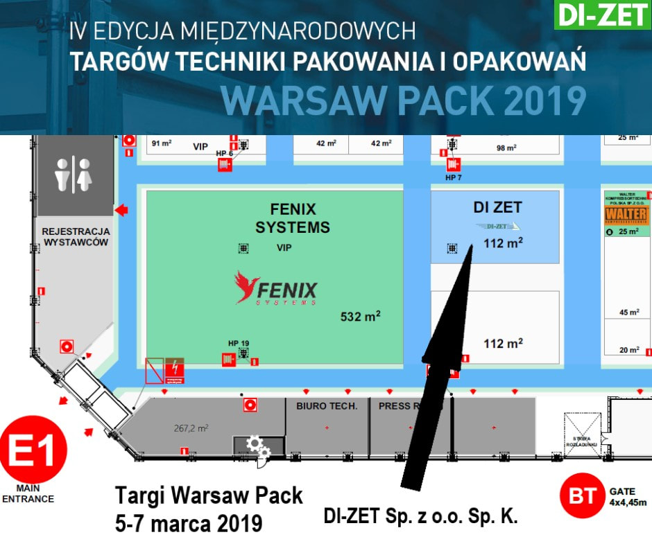 Stoisko DI-ZET na Targach Warsaw Pack 2019